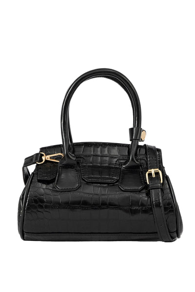 Women's Handbag Lucchi Design - Croco Black