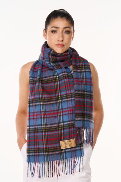 100% Pure Cashmere Scarf Design Anderson Tartan - Big Size