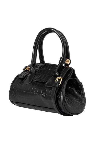 Women's Handbag Lucchi Design - Croco Black