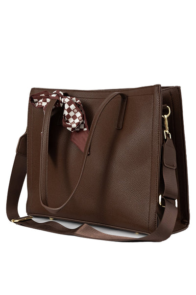 Women's Handbag Lucchi Design - Chocolate Style 1