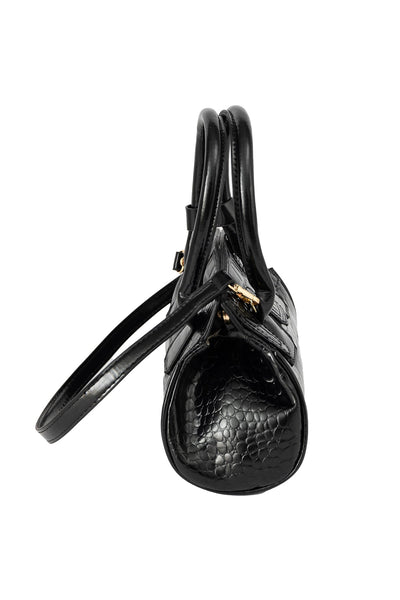 Women's Handbag Lucchi Design - Croco Black