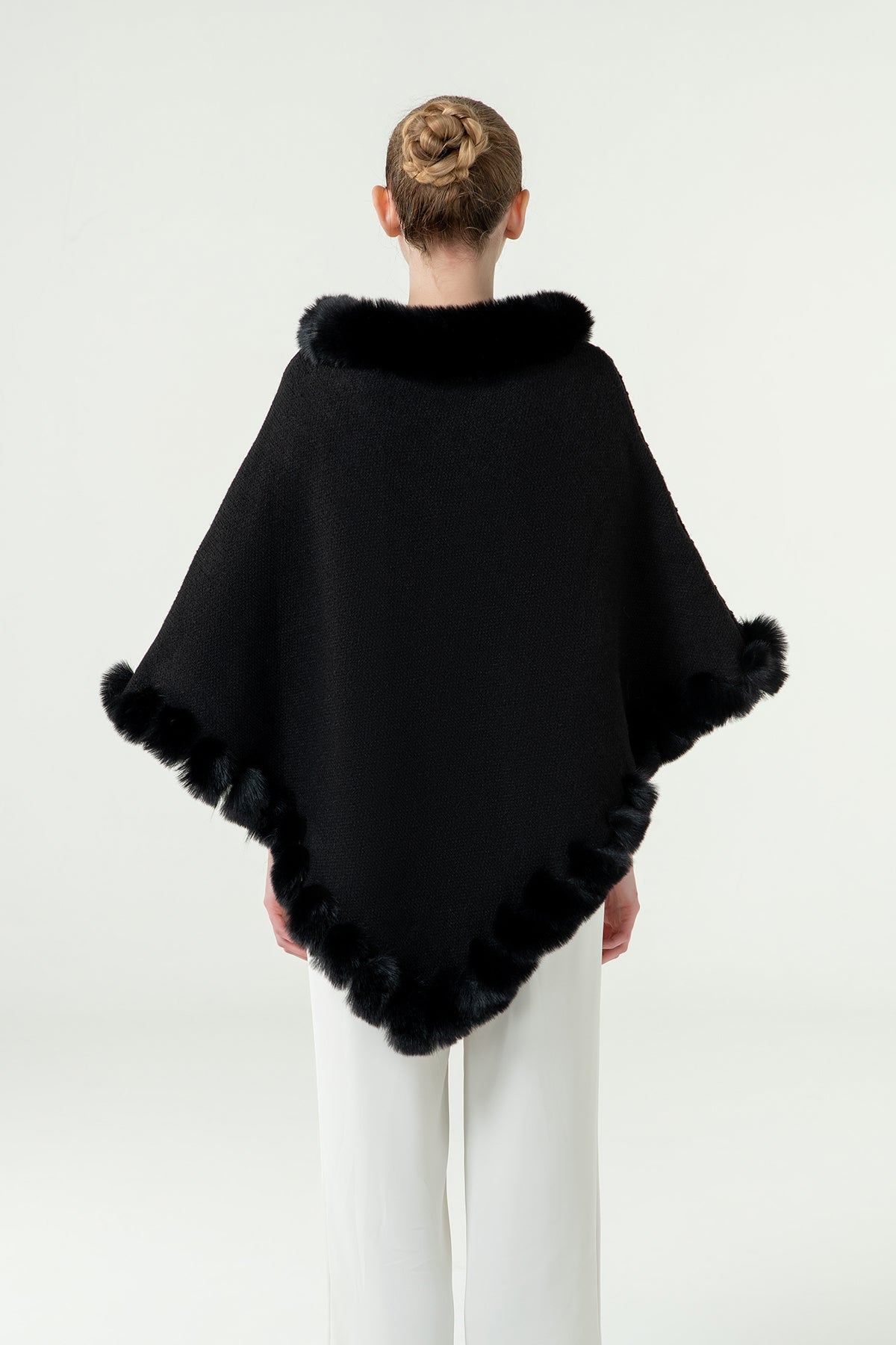 Women's Poncho Exclusive Design - Black