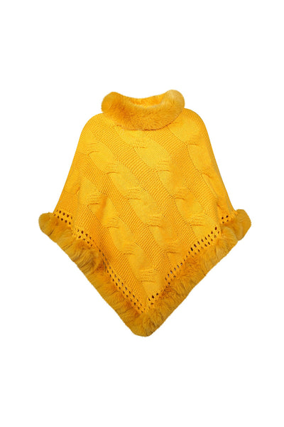 Women's Poncho Exclusive Design - Yellow