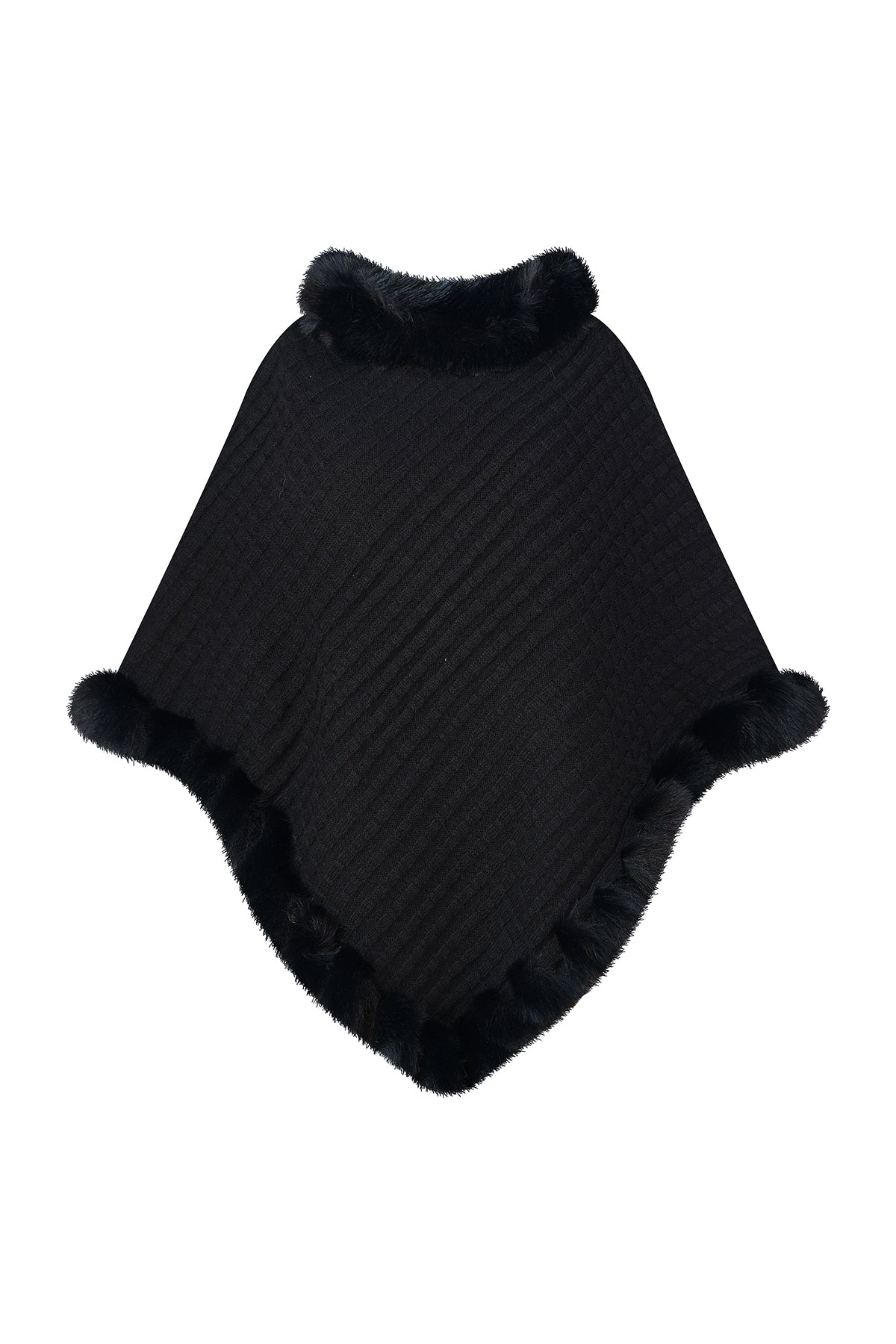 Women's Poncho Exclusive Design - Black