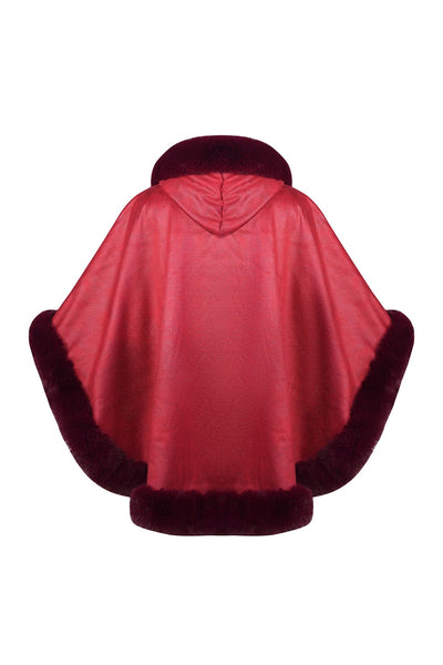 Women's Hooded Cape Exclusive Design - Red