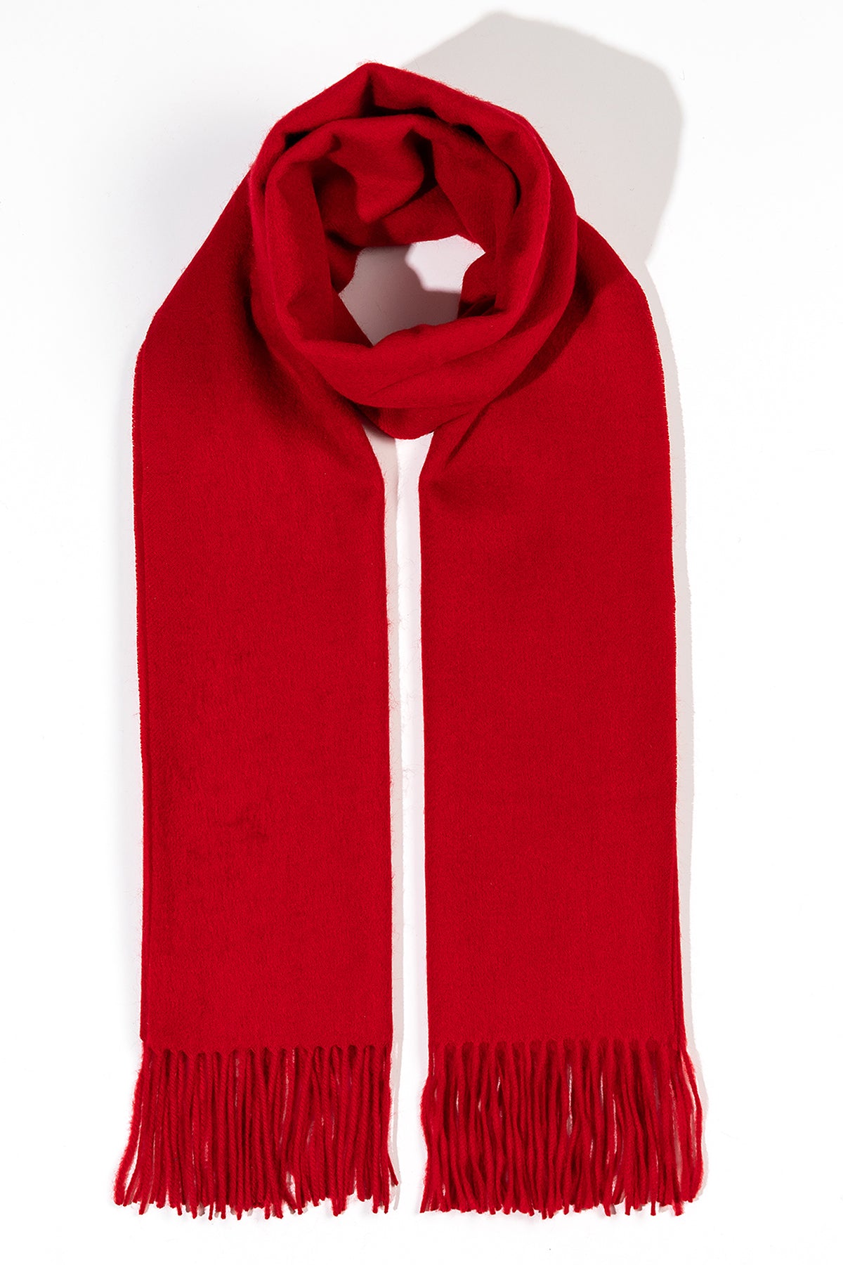 Scott Cashmere 100% Pure Cashmere Scarf Red - Small