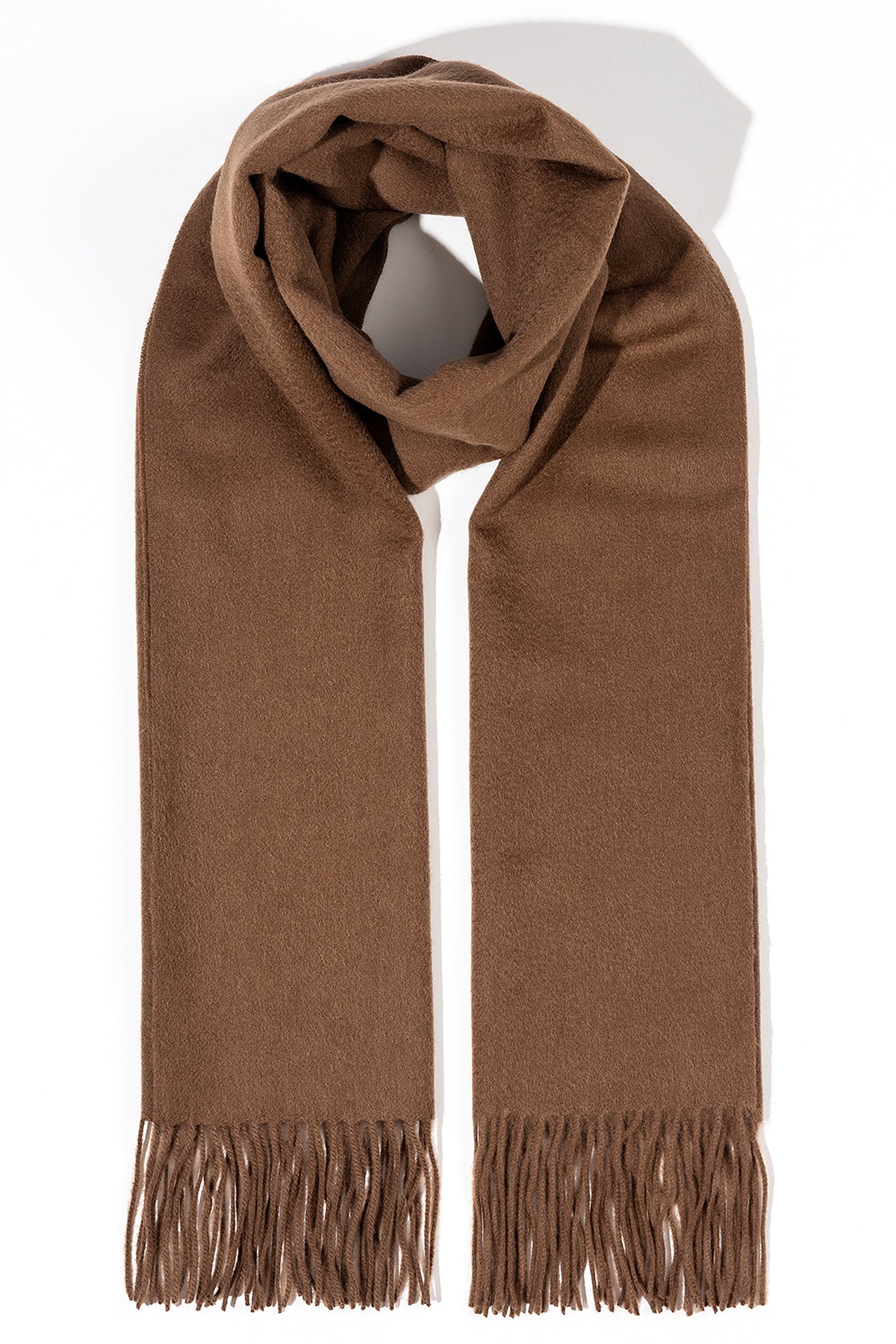 Scott Cashmere 100% Pure Cashmere Scarf Brown - Small