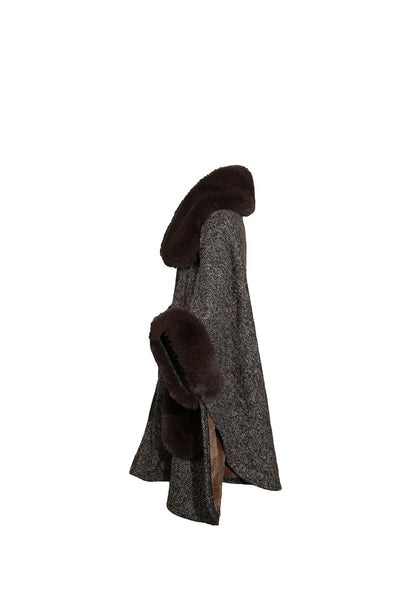 Women's Cape Exclusive Design - Brown