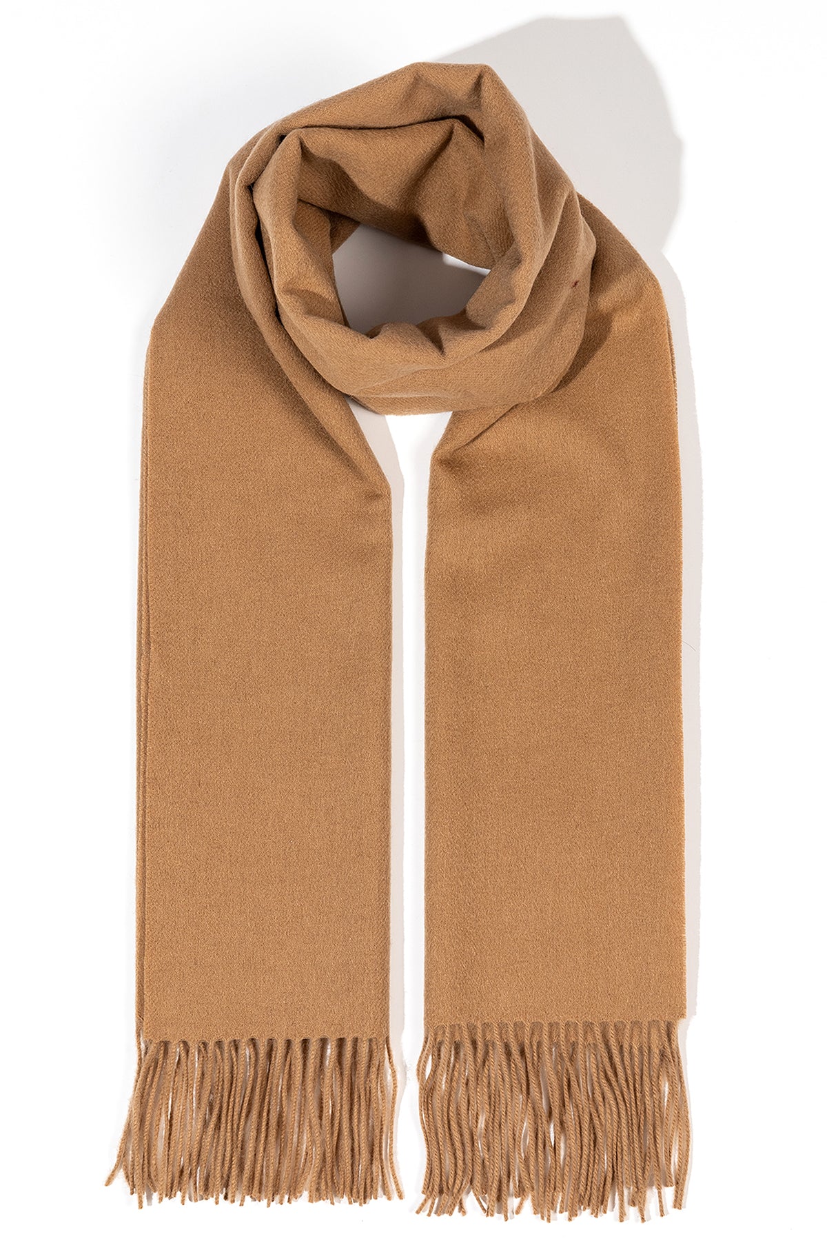 Scott Cashmere 100% Pure Cashmere Scarf Camel - Small