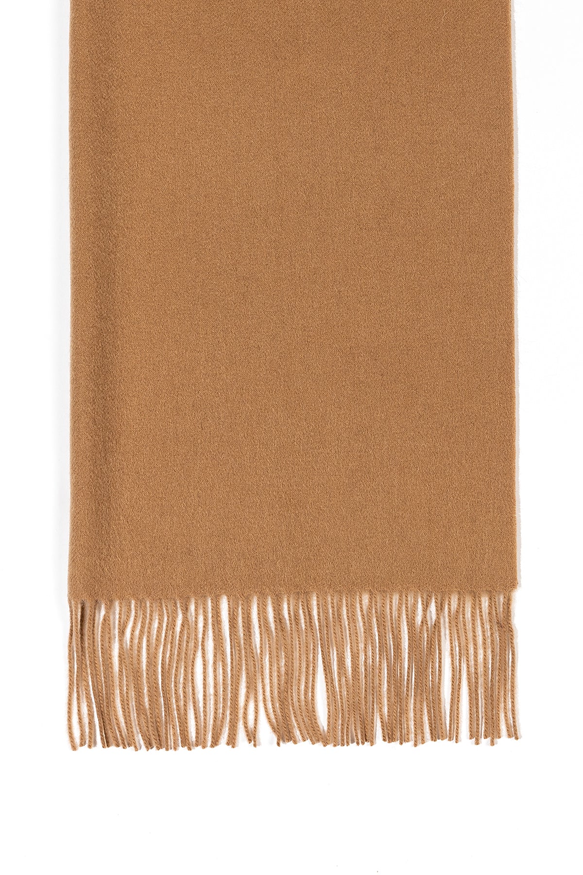 Scott Cashmere 100% Pure Extra Fine Wool Plain Scarf (Big) - Camel