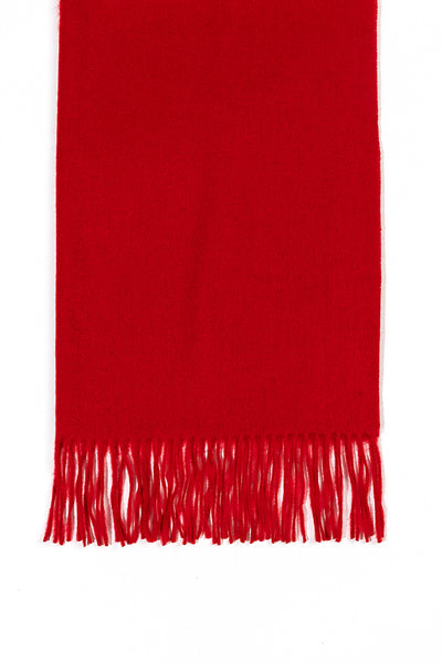 Scott Cashmere 100% Pure Extra Fine Wool Scarf Red - Small