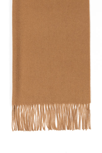 Scott Cashmere 100% Pure Extra Fine Wool Scarf Camel - Small