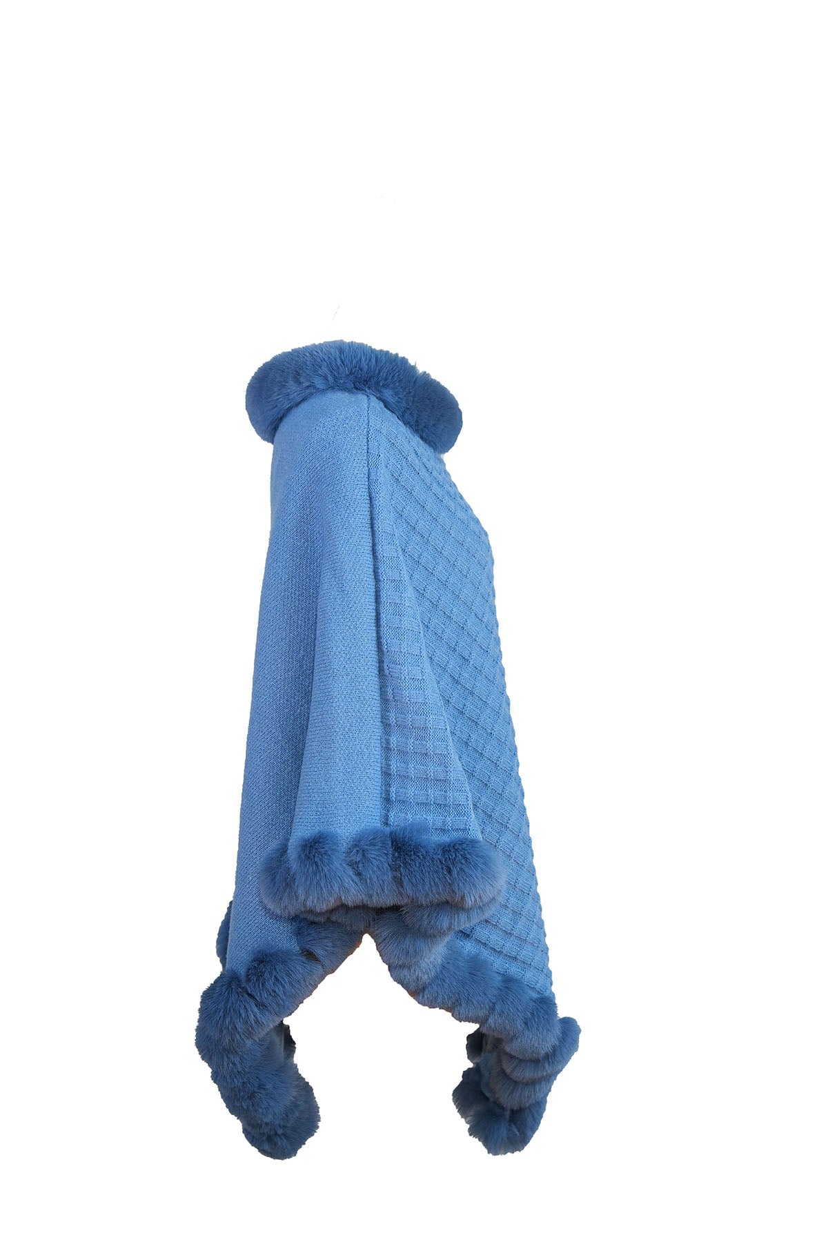 Women's Poncho Exclusive Design - Blue