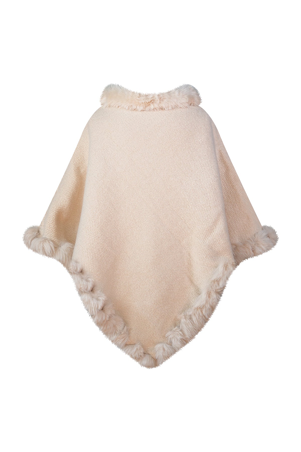 Women's Poncho Exclusive Design - Cream