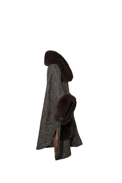 Women's Cape Exclusive Design - Brown