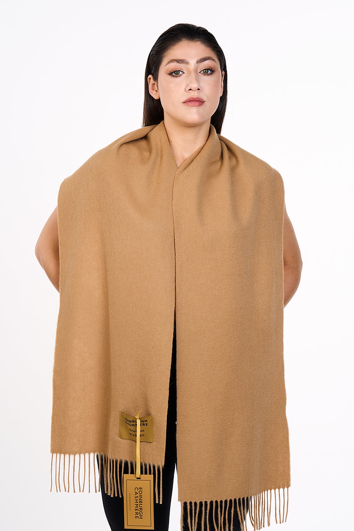 Scott Cashmere 100% Pure Cashmere Scarf Camel