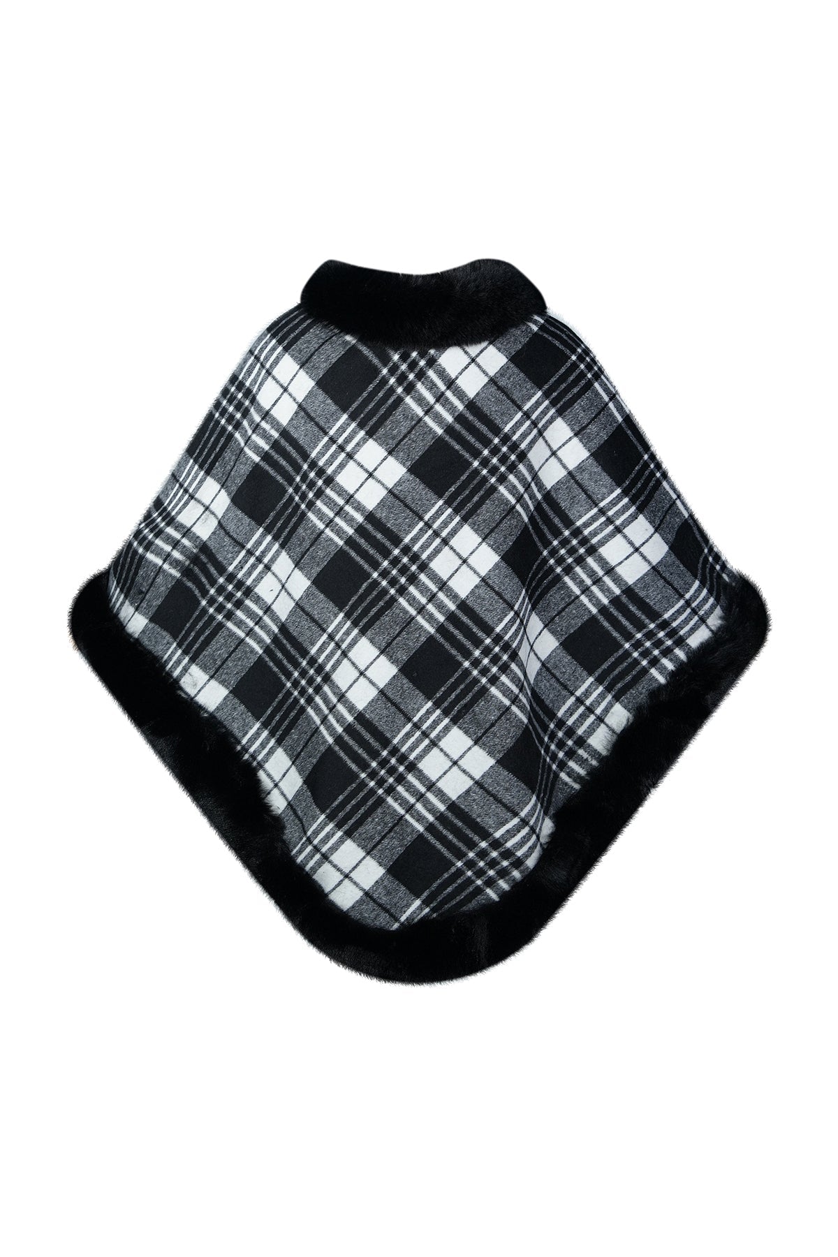 Women's Poncho Exclusive Design - Black/White