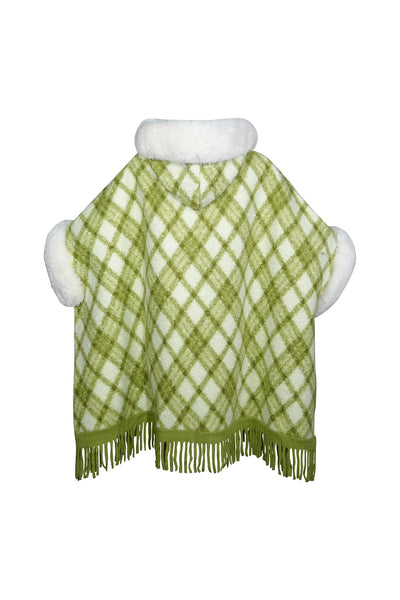 Women's Hooded Cape Exclusive Design - Green