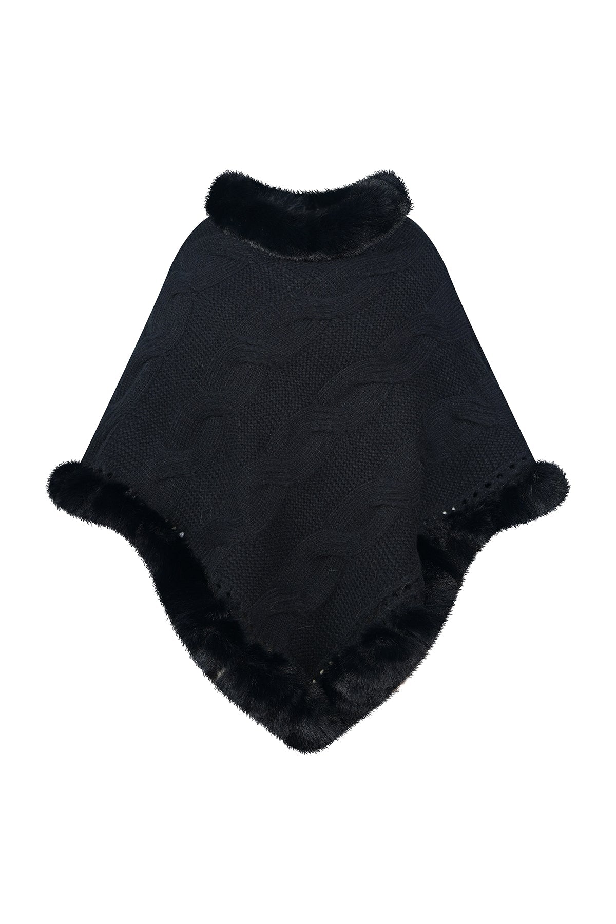 Women's Poncho Exclusive Design - Black