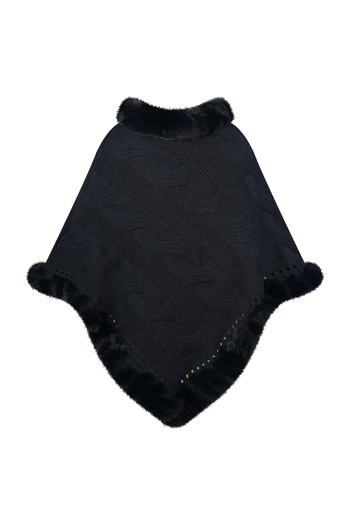 Women's Poncho Exclusive Design - Black