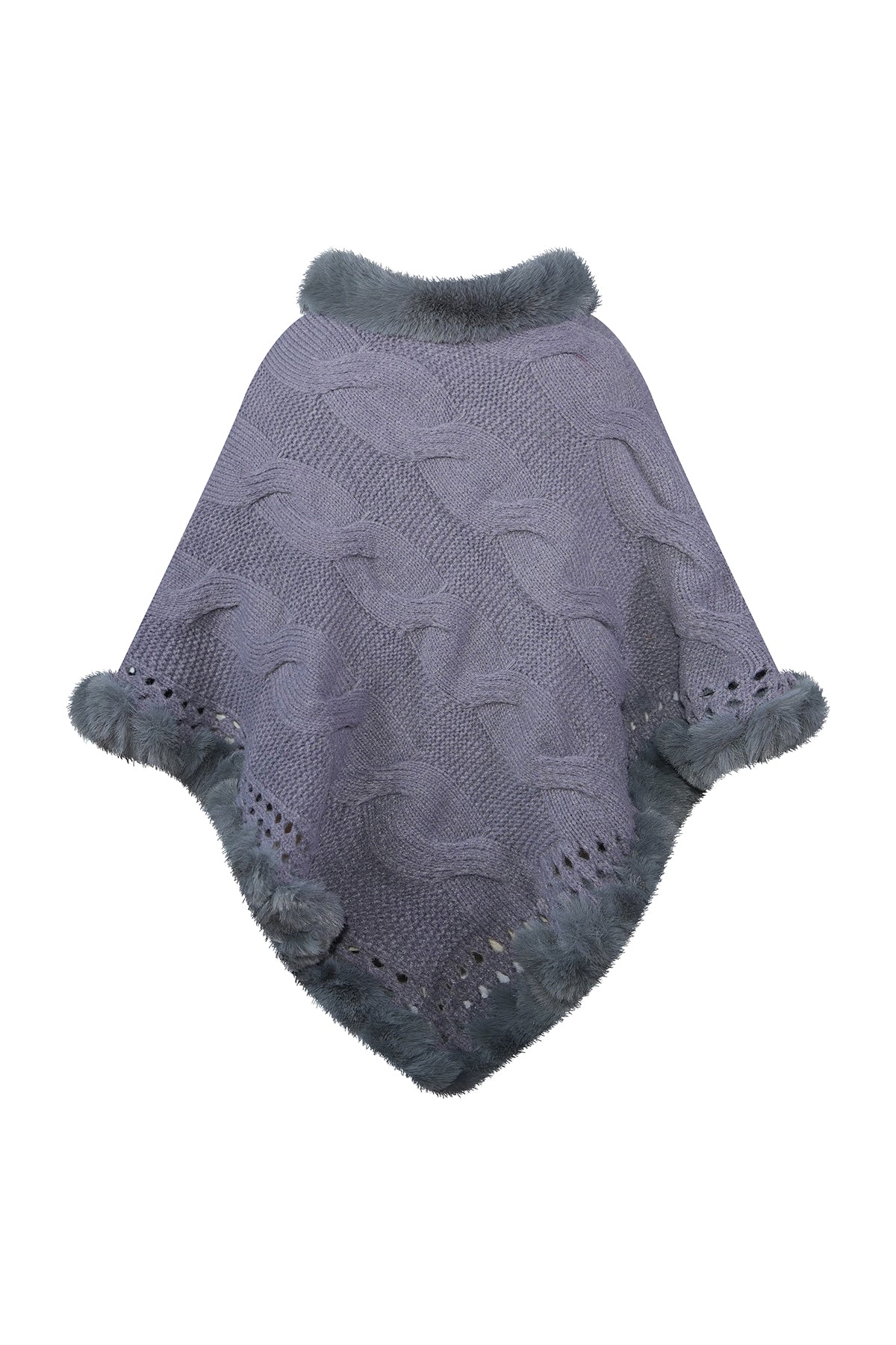 Women's Poncho Exclusive Design - Grey