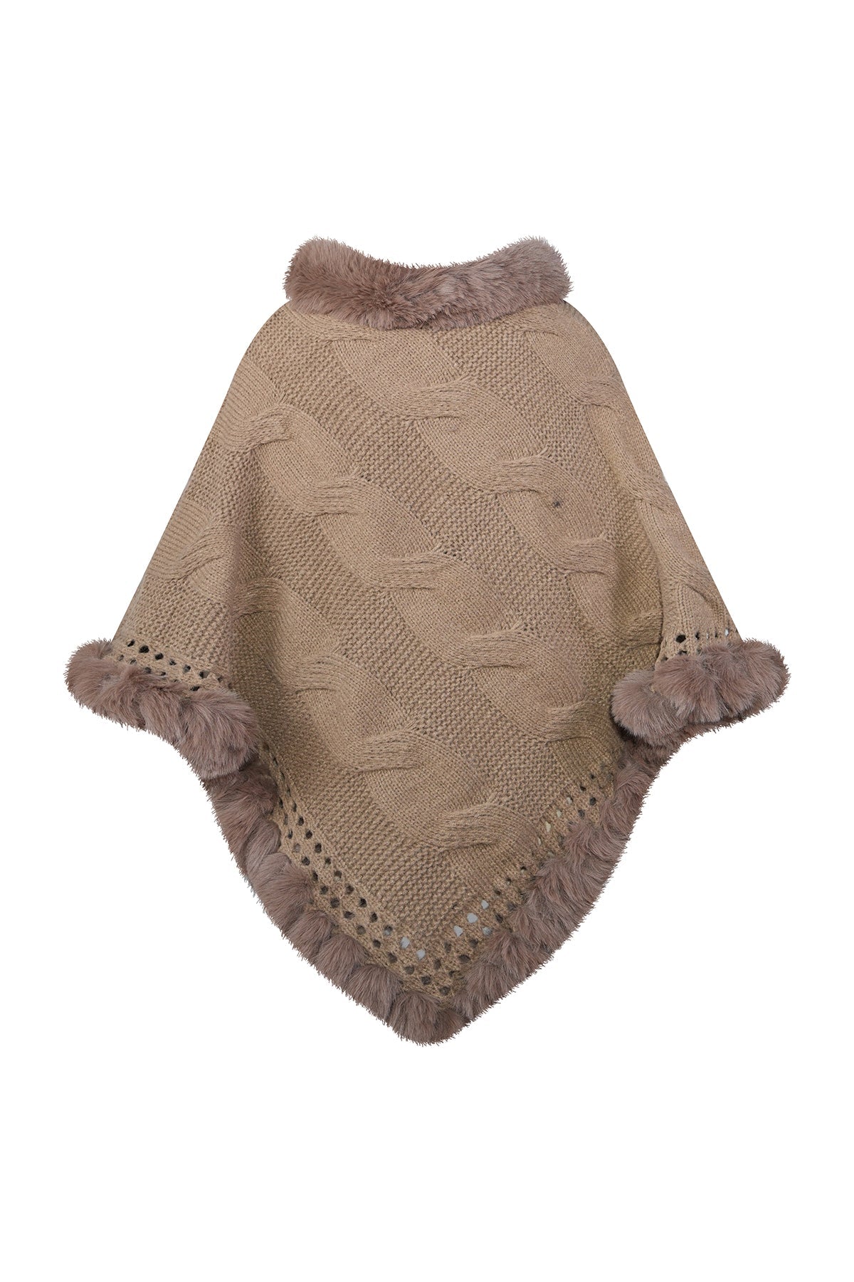 Women's Poncho Exclusive Design - Beige