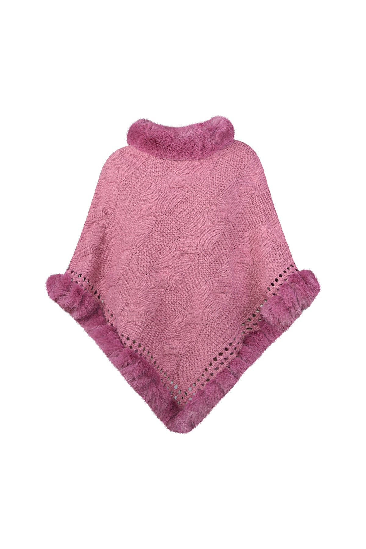 Women's Poncho Exclusive Design - Pink