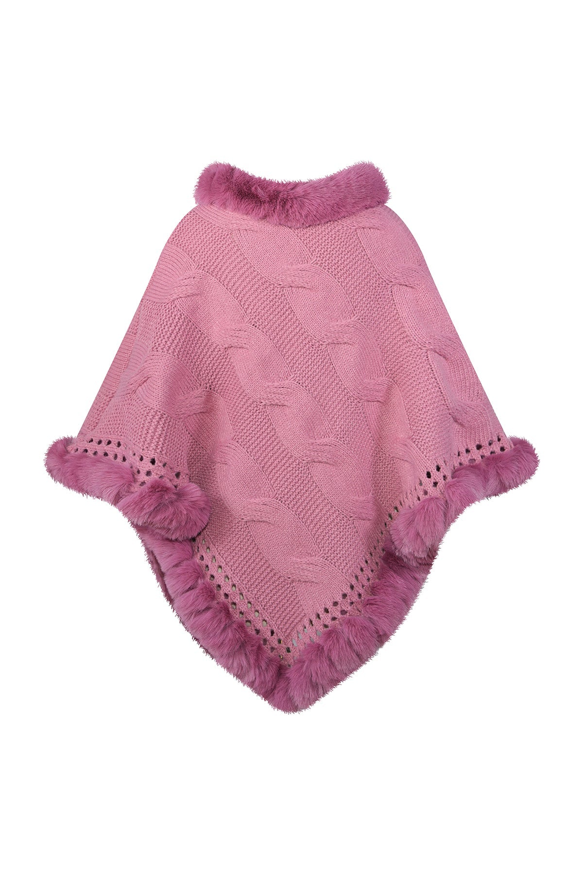 Women's Poncho Exclusive Design - Pink