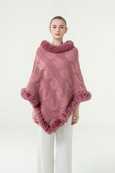 Women's Poncho Exclusive Design - Pink