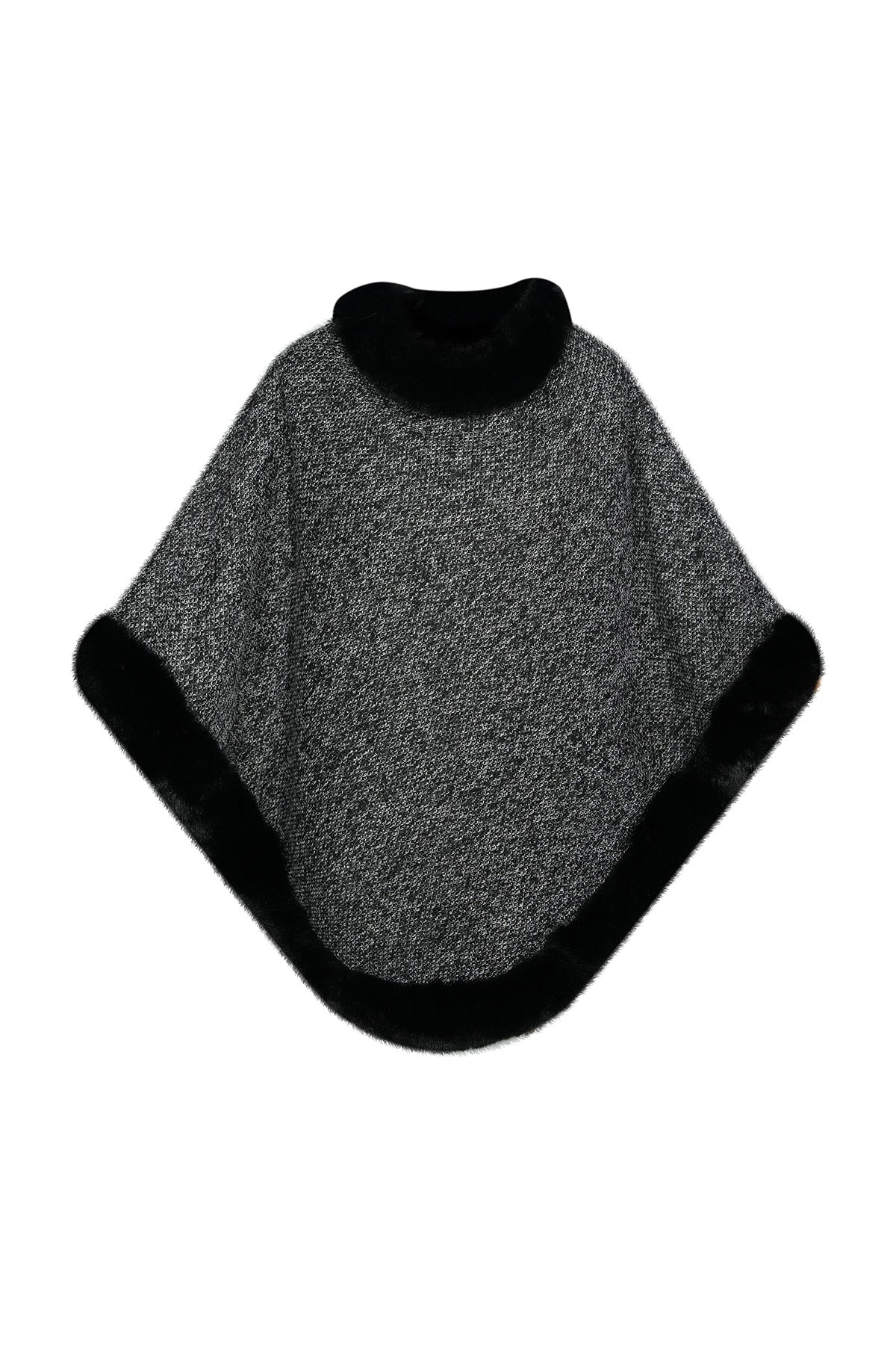 Women's Poncho Exclusive Design - Black