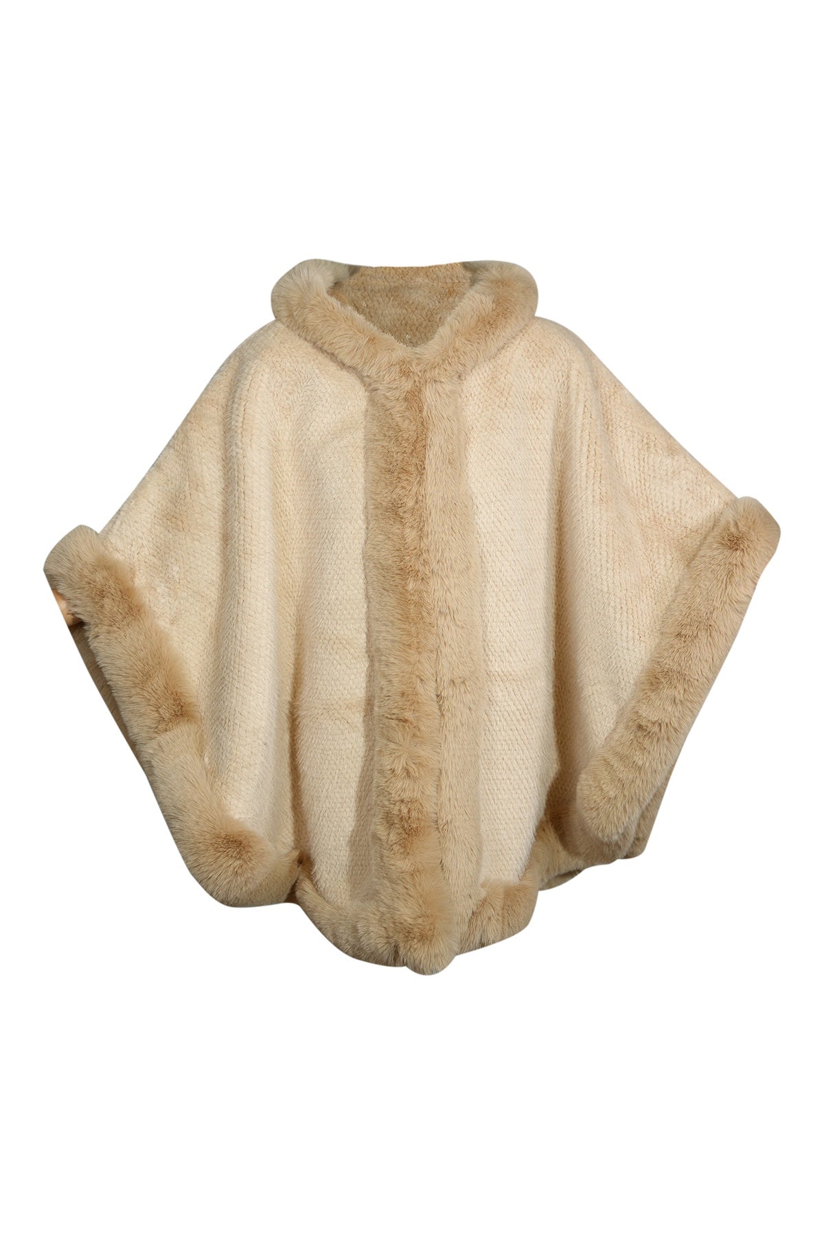 Women's Hooded Cape Exclusive Design - Beige