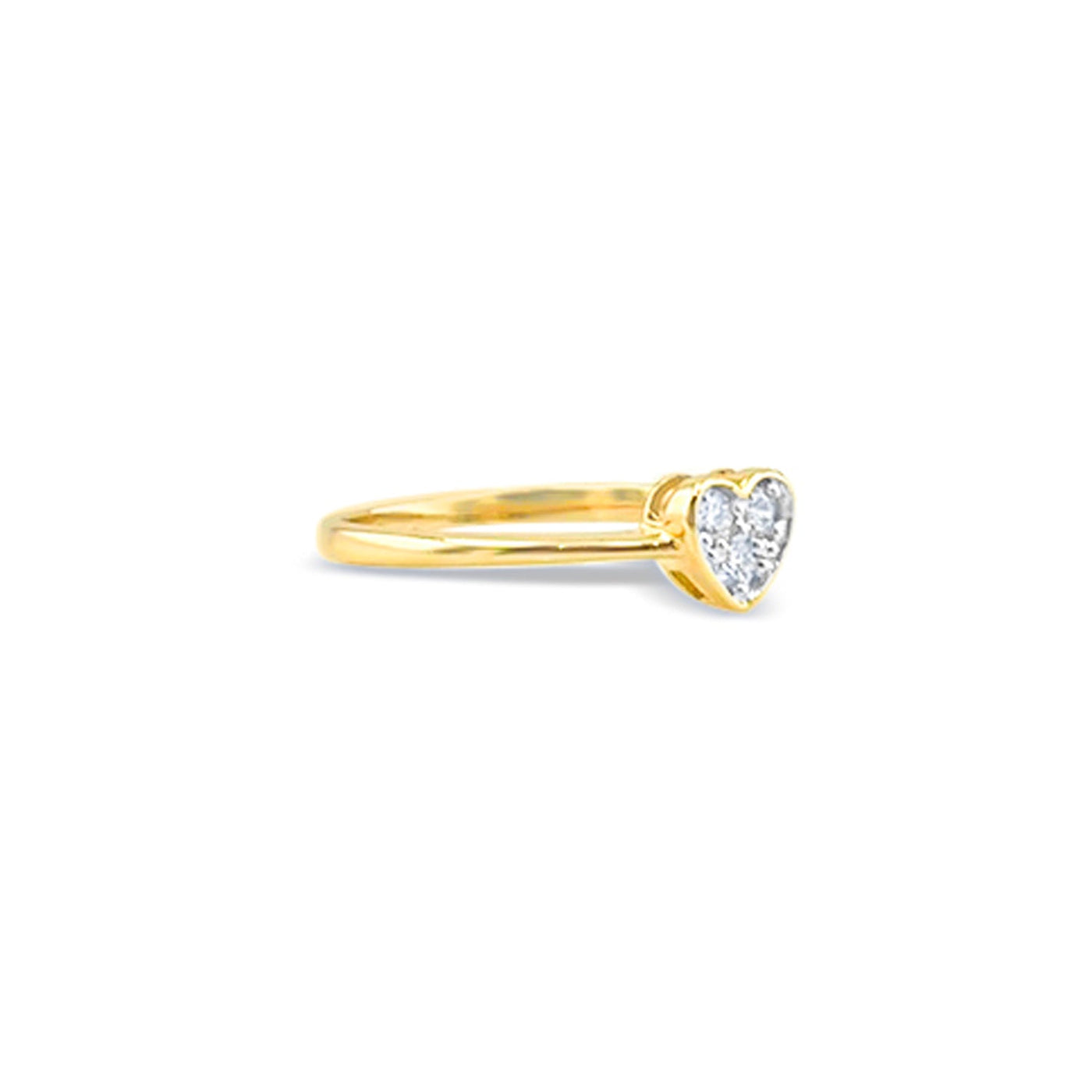 Lucchi 18k White and Yellow Gold with Diamond - Ring Style 55 (Size 14)