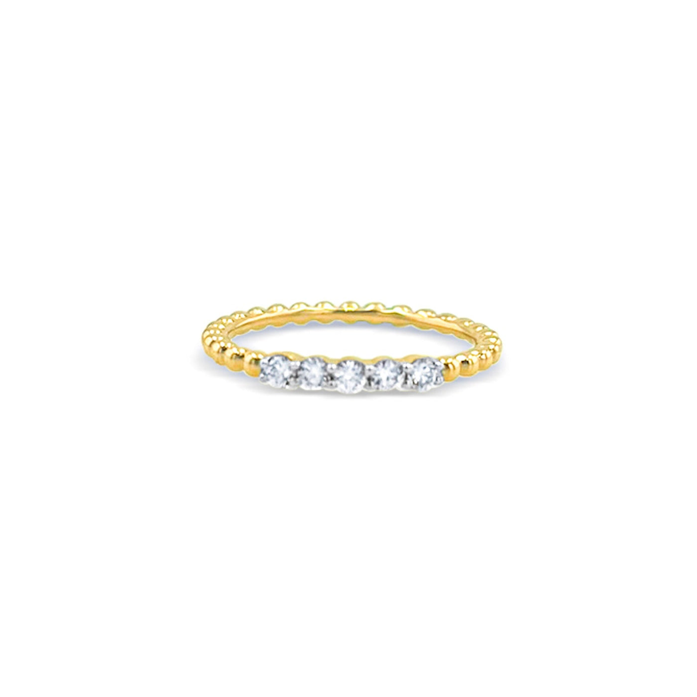 Lucchi 18k White and Yellow Gold with Diamond - Ring Style 19 (Size 15)