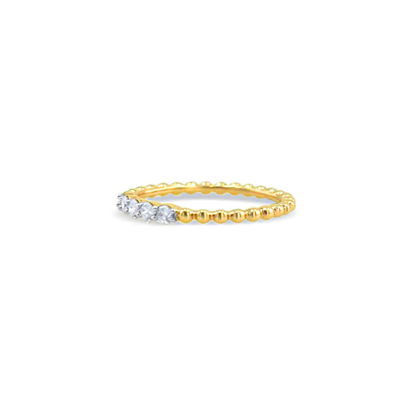 Lucchi 18k White and Yellow Gold with Diamond - Ring Style 19 (Size 15)