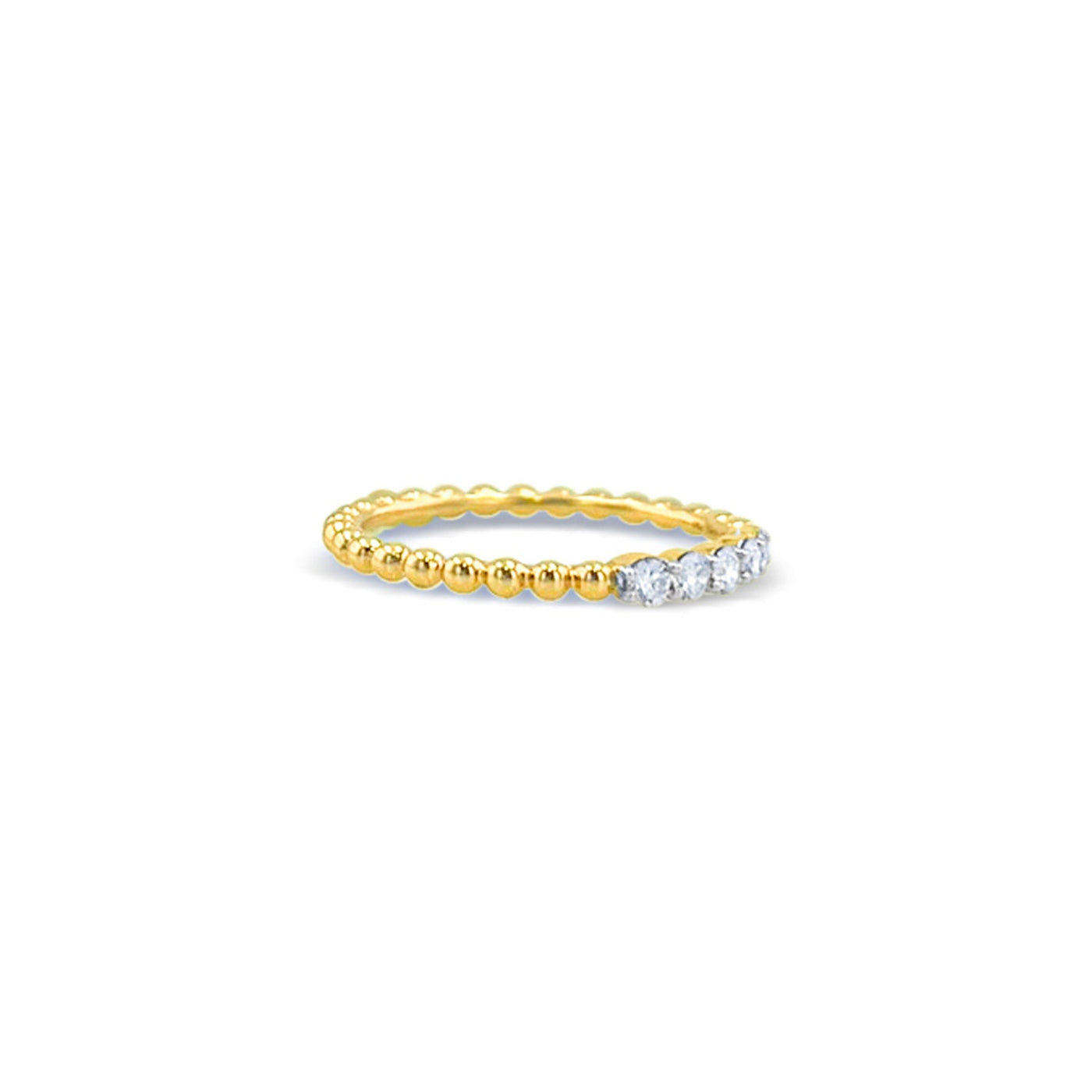 Lucchi 18k White and Yellow Gold with Diamond - Ring Style 19 (Size 15)