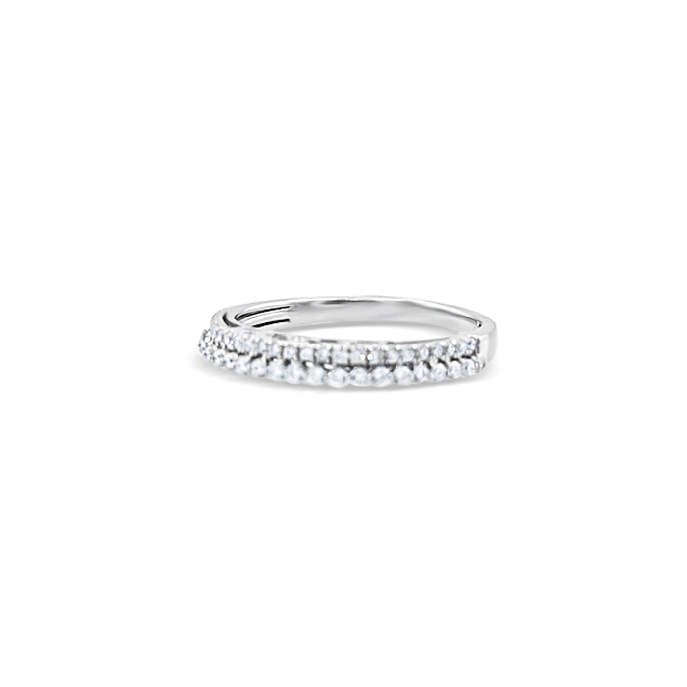 Lucchi 18k White Gold with Diamond - Ring Style 27 (Size 12)