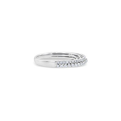 Lucchi 18k White Gold with Diamond - Ring Style 27 (Size 12)