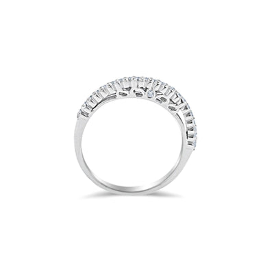 Lucchi 18k White Gold with Diamond - Ring Style 27 (Size 12)