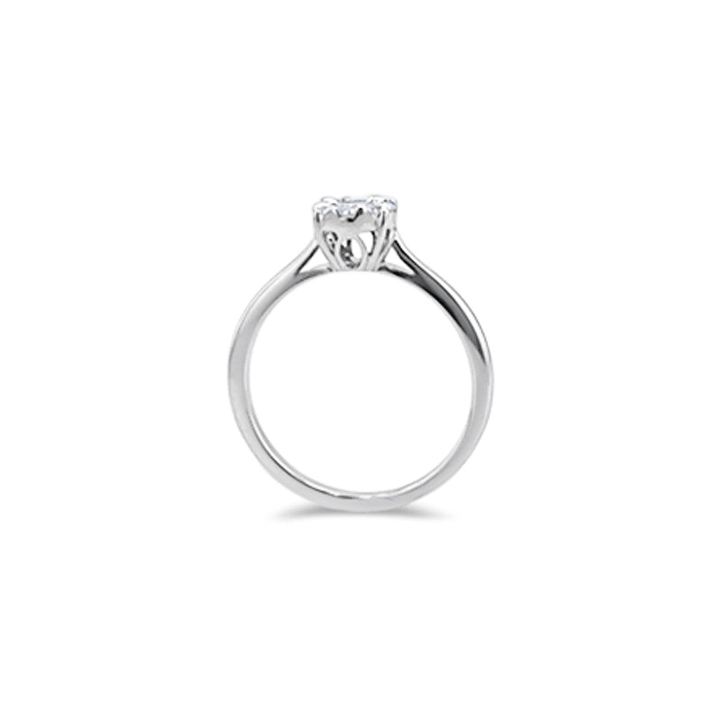 Lucchi 18k White Gold with Diamond - Ring Style 33 (Size 14)