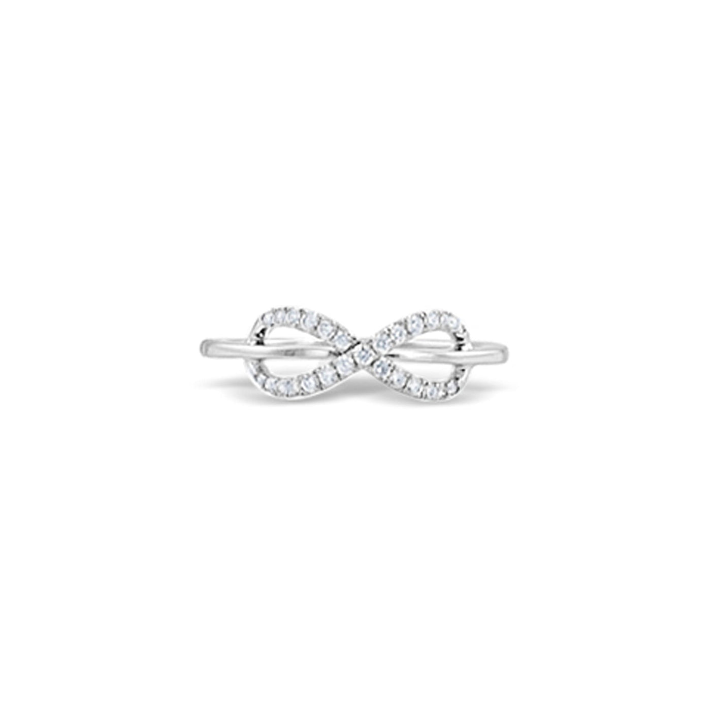 Lucchi 18k White Gold with Diamond - Ring Style 26 (Size 14)