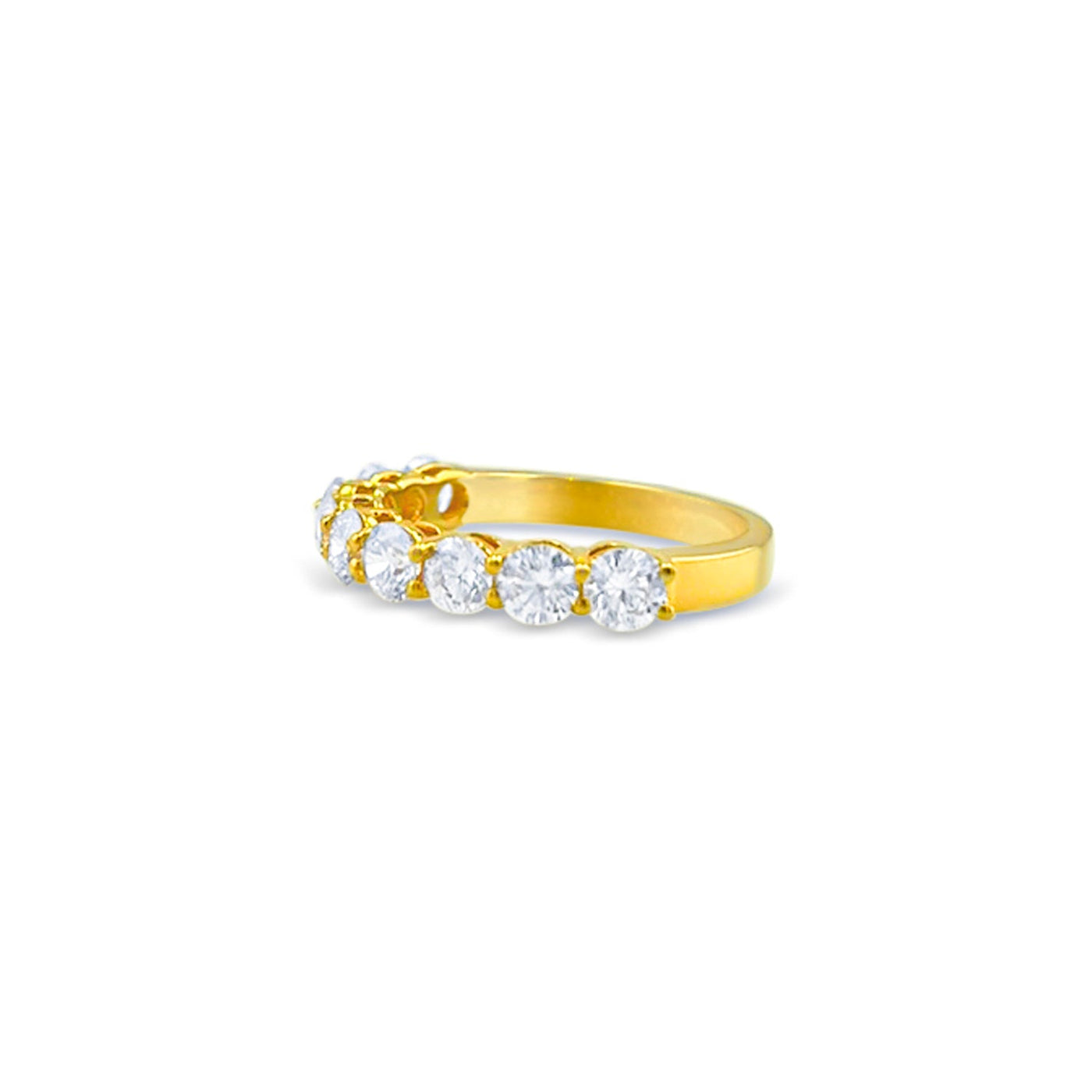 Lucchi 18k White and Yellow Gold with Diamond - Ring Style 36 (Size 13)