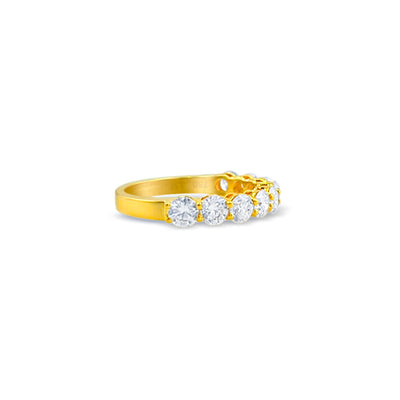 Lucchi 18k White and Yellow Gold with Diamond - Ring Style 36 (Size 13)