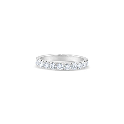 Lucchi 18k White Gold with Diamond - Ring Style 50 (Size 15)