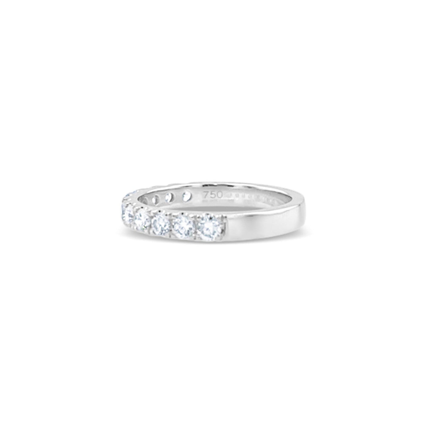 Lucchi 18k White Gold with Diamond - Ring Style 50 (Size 15)