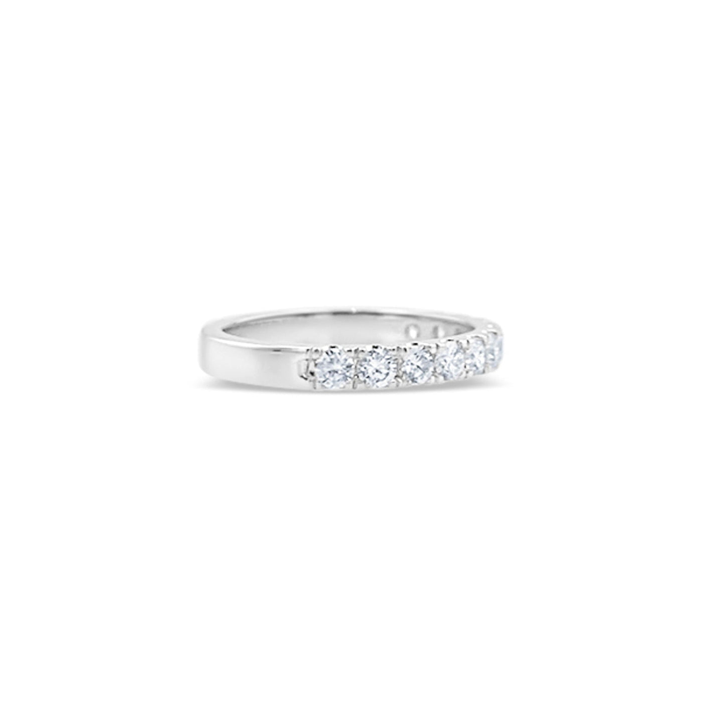 Lucchi 18k White Gold with Diamond - Ring Style 50 (Size 15)