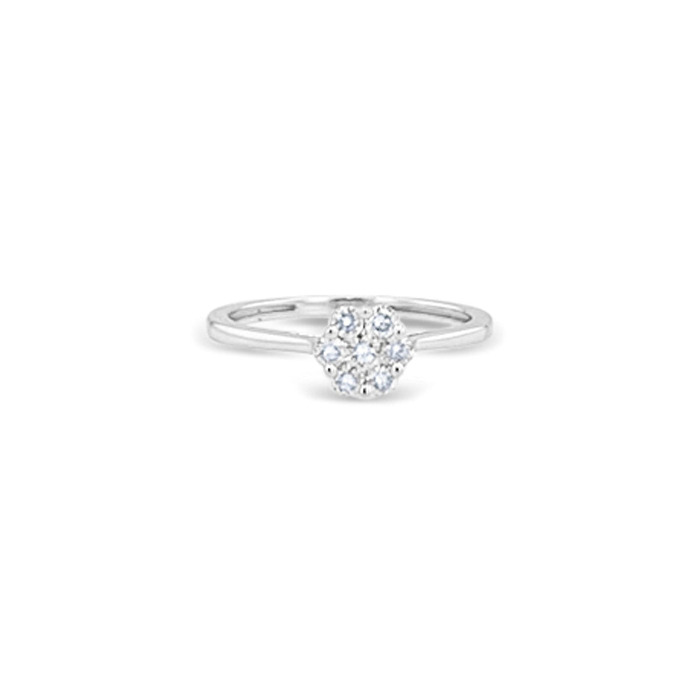 Lucchi 18k White Gold with Diamond - Ring Style 43 (Size 15)