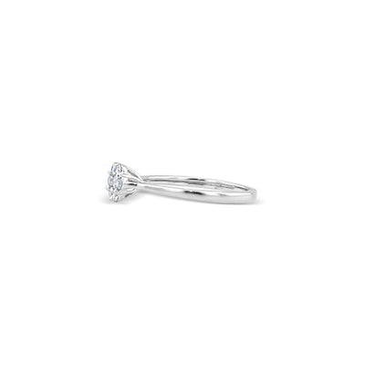 Lucchi 18k White Gold with Diamond - Ring Style 43 (Size 15)