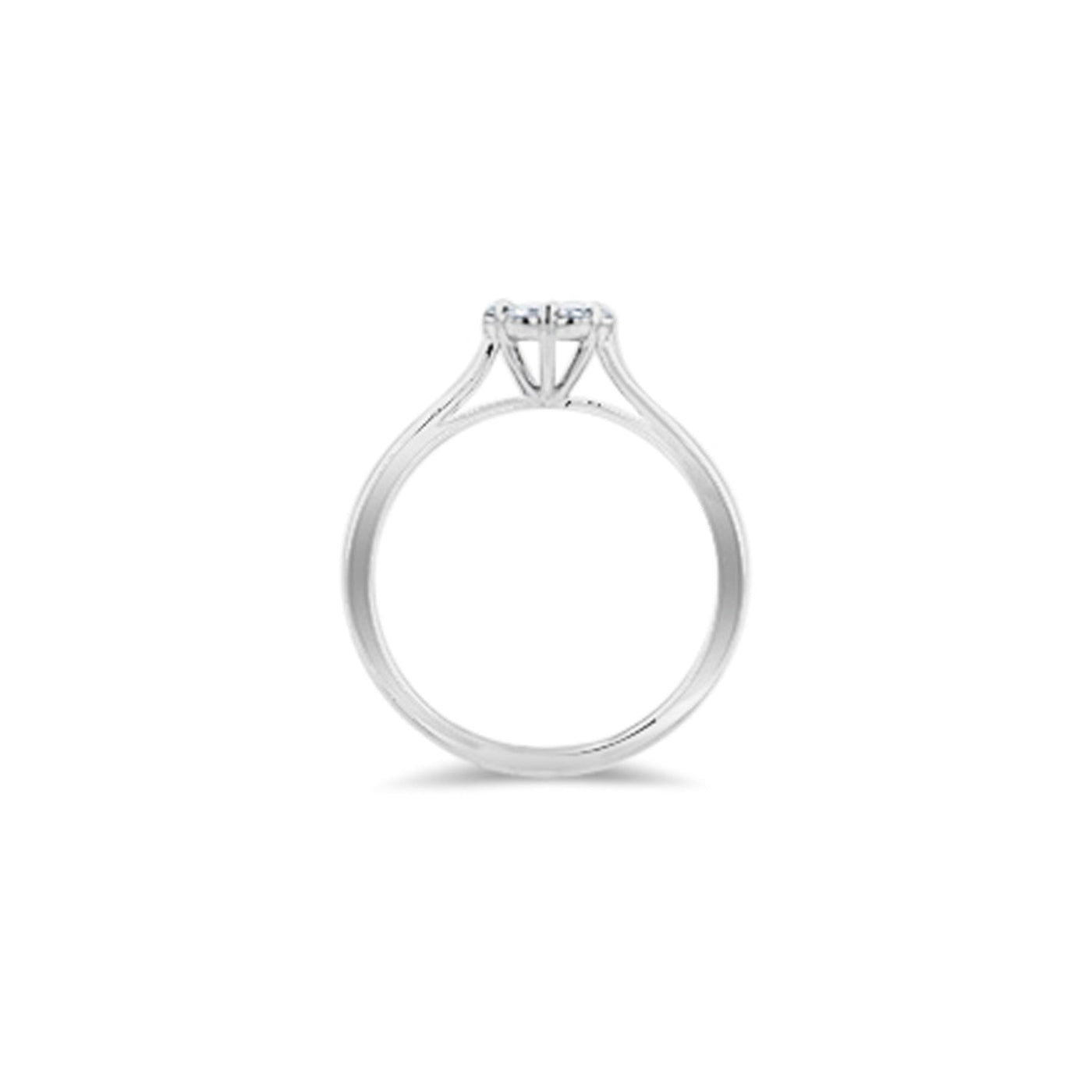 Lucchi 18k White Gold with Diamond - Ring Style 43 (Size 15)