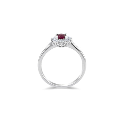 Lucchi 18k White Gold with Diamond and Other Gemstone - Ring Style 15 (Size 13)