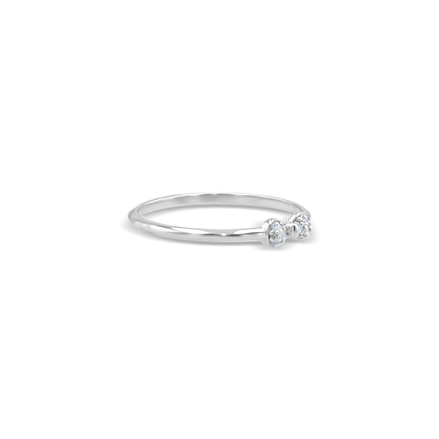 Lucchi 18k White Gold with Diamond - Ring Style 44 (Size 14)